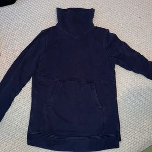 NEW lululemon High Neck Sweatshirt in Navy Blue